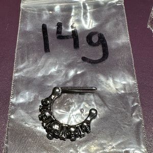 *SOLD* 14 Gauge Skull Septum Clicker